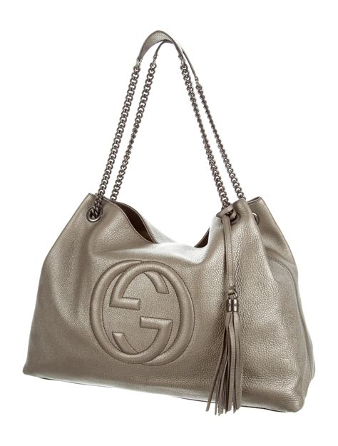 gucci soho bag celebrity|gucci soho shoulder bag large.